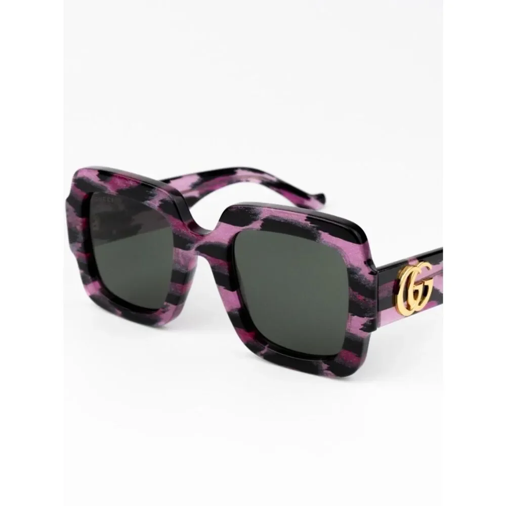 NEW Gucci GG1547S 003 Black Grey Women Square Sunglasses GG 1547S